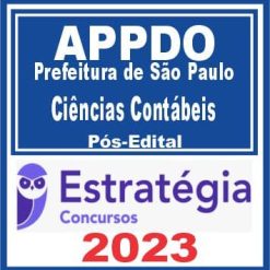 Prefeitura de São Paulo - APPDO (Ciências Contábeis) Pós Edital - Estratégia 2023