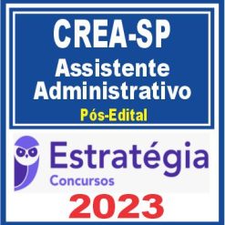 CREA SP (Assistente Administrativo) Pós Edital - Estratégia 2023