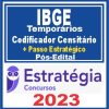IBGE - Temporários (Codificador Censitário + Passo) Pós Edital - Estratégia 2023
