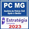 PC MG (Analista de Polícia Civil - Apoio à Gestão) Estratégia 2023