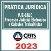 Prática Jurídica (PJe CALC - Processo Judicial Eletrônico e Cálculos Trabalhistas) Cers 2023
