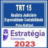 TRT 15 - Campinas (Analista Judiciário - Especialidade Contabilidade) Pós Edital