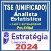 TSE - Concurso Unificado (Analista Judiciário - Estatística) Pacotaço - Pacote Teórico + Pacote Passo Estratégico - 2024 (Pós-Edital)