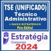 TSE - Concurso Unificado (Técnico Judiciário - Área Administrativa) Pacotaço - Pacote Teórico + Pacote Passo Estratégico - 2024 (Pós-Edital)