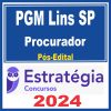 PGM Lins SP (Procurador) Pós Edital - Estratégia 2024