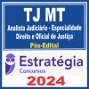 TJ MT (Analista Judiciário - Especialidade Direito e Oficial de Justiça) Pós Edital - Estratégia 2024
