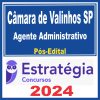 Prefeitura de Valinhos SP (Agente Administrativo) Pós Edital - Estratégia 2024