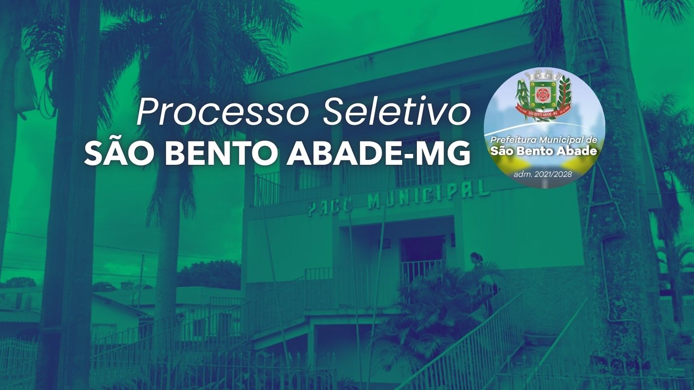 Concurso São Bento Abade MG